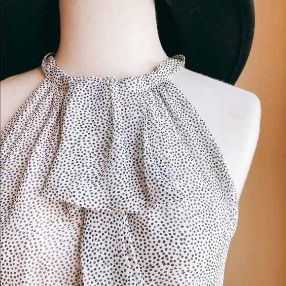 Madison Michelle Abstract Ruffle Tank Blouse - Picture 2 of 4